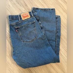 Levi's Men's 505 Straight Jeans Blue 42x29 EC